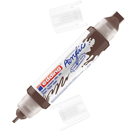 Marker akrylowy 3D e-5400 EDDING, podwójny, 2-3 mm, 5-10 mm, czekoladowy brąz