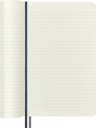 Notes MOLESKINE Classic L (13x21 cm) w linie, miękka oprawa, sapphire blue, 400 stron, niebieski