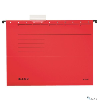 Teczki zawieszane ALPHA, czerwony, Leitz 19850125