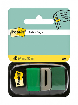 Zakładki indeksujące POST-IT® (680-3), PP, 25,4x43,2mm, 50 kart., zielone