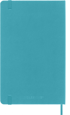 Notes MOLESKINE Classic L (13x21 cm) w linie, twarda oprawa, reef blue, 240 stron, niebieski
