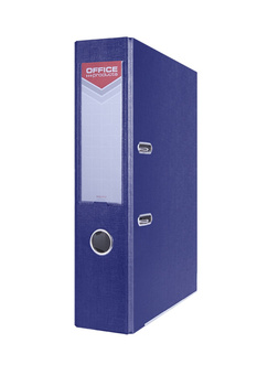 Segregator OFFICE PRODUCTS Officer z szyną, PP, A4/75mm, granatowy