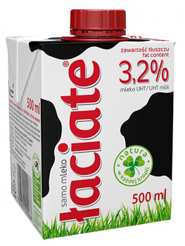 Mleko ŁACIATE 3,2%, 0,5 l