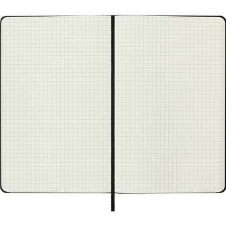 Notes MOLESKINE Classic L (13x21cm) w kratkę, twarda oprawa, 240 stron, czarny
