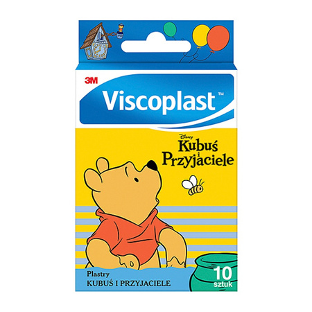 Zestaw plastrów VISCOPLAST, Kubuś i Przyjaciele, 10szt., mix kolorów