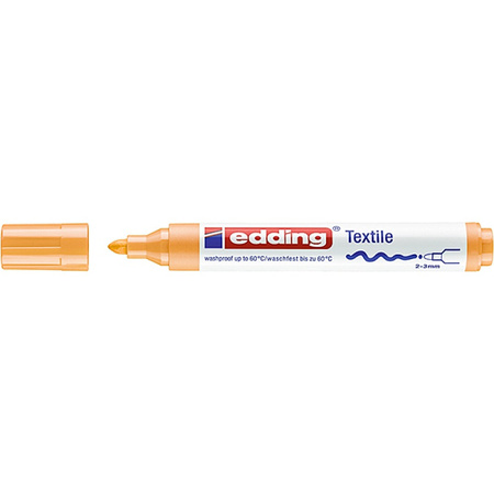 Marker tekstylny e-4500 EDDING, 2-3 mm, jasnopomarańczowy