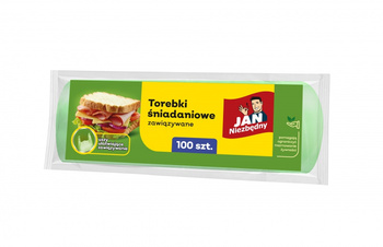 Torebki śniadaniowe JAN NIEZBĘDNY, zawiązywane, 100 szt.