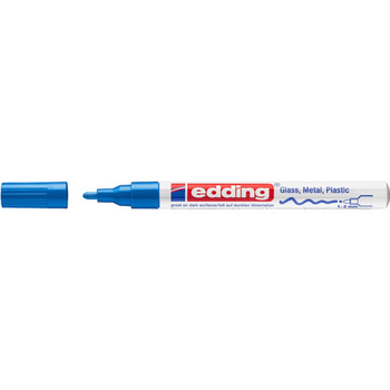 Marker olejowy połyskujący e-751 EDDING, 1-2 mm, niebieski