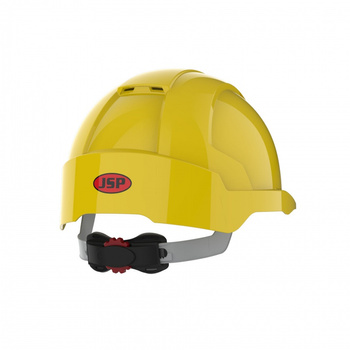 Hełm ochronny EVOLite®, regulacja na pokrętło, wentylowany, żółty