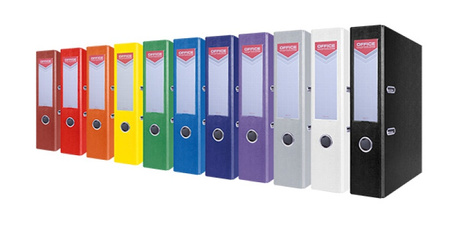 Segregator OFFICE PRODUCTS Officer, PP, A4/75mm, niebieski