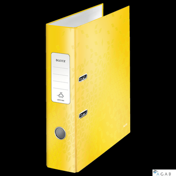 Segregator z mechanizmem WOW Leitz 180, A4/80mm, żółty 10050016.