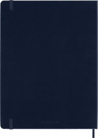 Notes MOLESKINE Classic XL (19x25cm) w linie, twarda oprawa, sapphire blue, 192 strony, niebieski