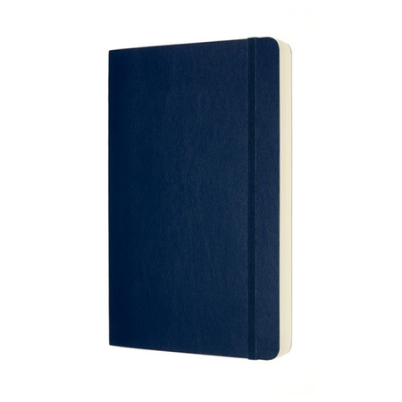 Notes MOLESKINE Classic L (13x21 cm) gładki, miękka oprawa, sapphire blue, 400 stron, niebieski