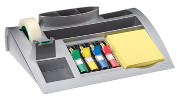Organizer SCOTCH® (C50), srebrny, taśma, zakładki, bloczek GRATIS
