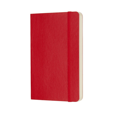 Notes MOLESKINE Classic P (9x14cm) gładki, miękka oprawa, 192 strony, czerwony