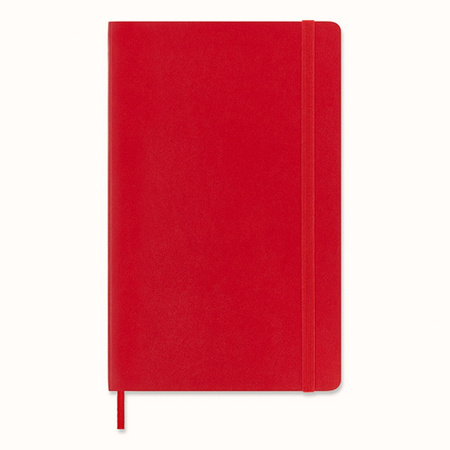 Notes MOLESKINE Classic L, 13x21cm, w linie, miękka oprawa, 192 strony, czerwony