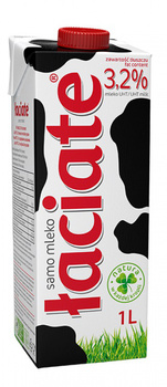 Mleko ŁACIATE, 3,2%, 1 l