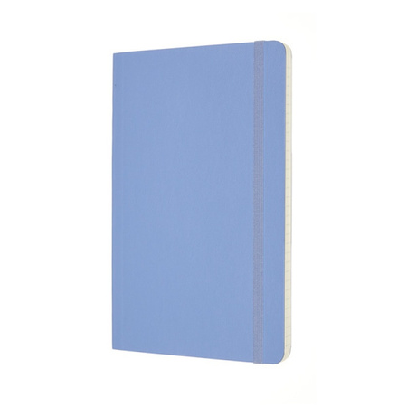 Notes MOLESKINE Classic L (13x21 cm) w linie, miękka oprawa, hydrangea blue, 192 strony, niebieski