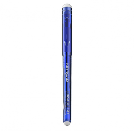 Długopis wymazywalny KEYROAD, 0,7mm, niebieski, pakowany w display