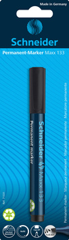 Marker permanentny SCHNEIDER Maxx 133, ścięty, 1-4mm, blister, czarny