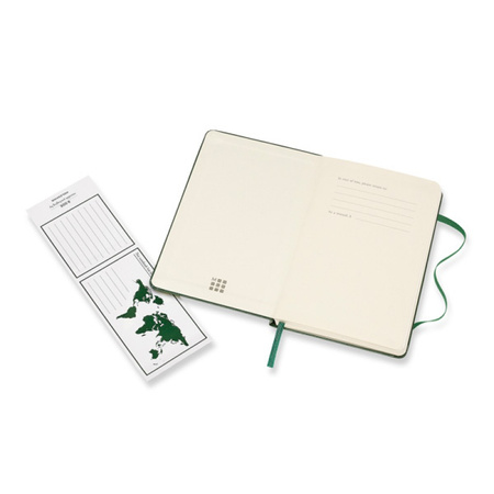 Notes MOLESKINE Classic P (9x14 cm) w linie, twarda oprawa, myrtle green, 192 strony, zielony