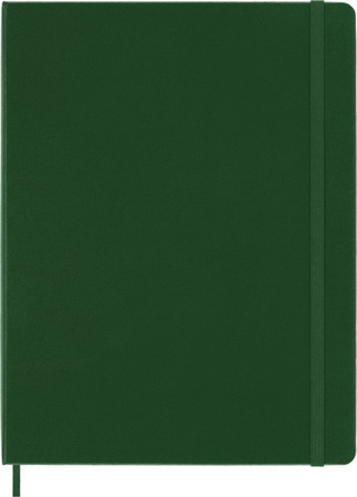 Notes MOLESKINE Classic XL (19x25cm) w kropki, twarda oprawa, myrtle green, 192 strony, zielony