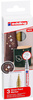Marker olejowy błyszczący e-751 EDDING, 1-2mm, 3 szt., mix kolorów metalicznych