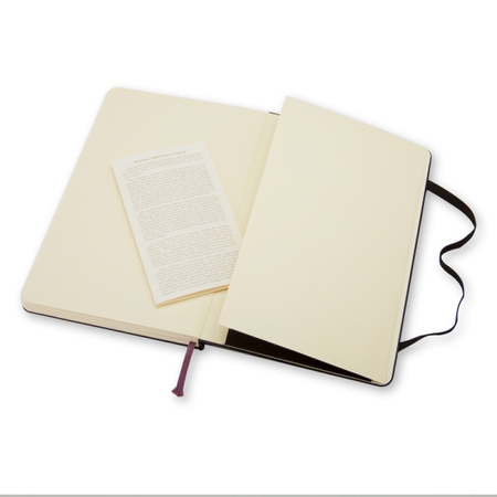Notes MOLESKINE Classic L (13x21cm) gładki, twarda oprawa, 240 stron, czarny