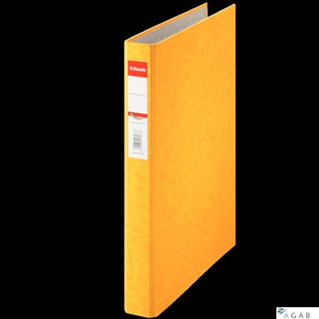 Segregator Esselte Rainbow A4 z 2 kółkami, grzbiet 42 mm, żółty, , 17936