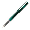 Pióro wieczne Platinum Prefounte Dark Emerald, F, w plastikowym opakowaniu, na blistrze, zielone