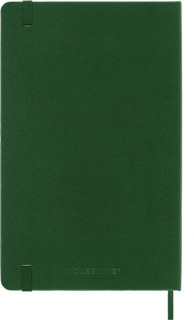 Notes MOLESKINE Classic L (13x21cm) w kropki, twarda oprawa, myrtle green, 240 stron, zielony