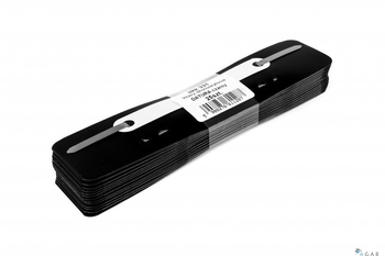 Wąsy skoroszytowe DOTTS czarne polipropylen 25sztuk