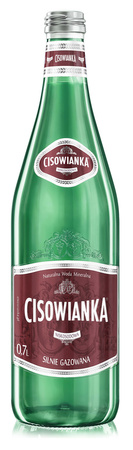 Woda CISOWIANKA, silnie gazowana, butelka szklana, 0,7l
