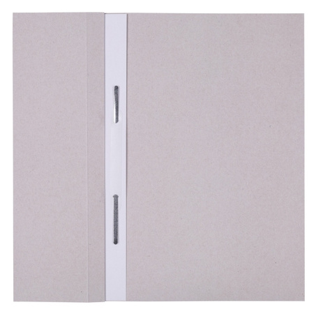 Skoroszyt OFFICE PRODUCTS Budget, karton, z oczkiem, nadruk, 1/2, A4, 250gsm, biały