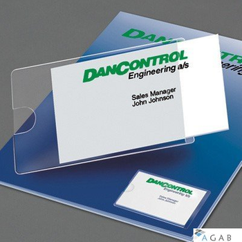 Kieszeń samoprzylepna  105x60mm na wizytówkę otwierana z góry 10szt. 3L 10116