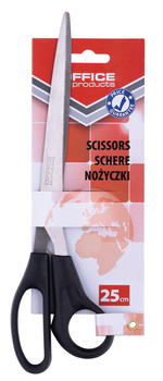 Nożyczki biurowe OFFICE PRODUCTS, 25 cm, czarne