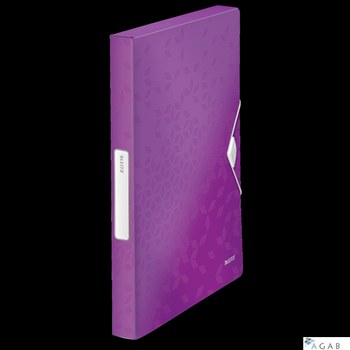 Teczka z gumką LEITZ WOW 30mm 250k A4 fioletowa 46290062
