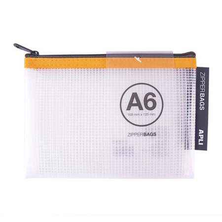 Torebka APLI Zipper Bag, A6, 168x125 mm, mix kolorów