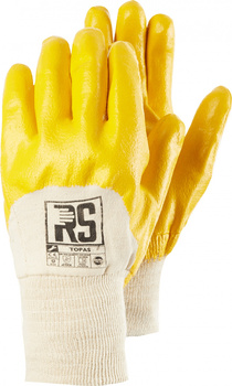 Rękawice RS TOPAS, nitrylowe lekkie, rozm.10, żółte