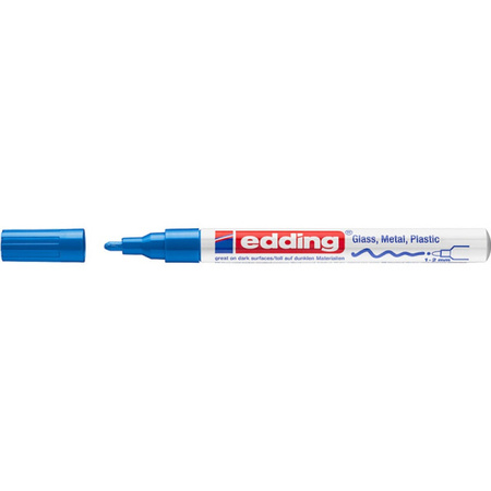 Marker olejowy połyskujący e-751 EDDING, 1-2 mm, niebieski