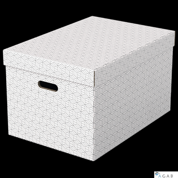 Pudełka domowe do przechowywania, rozmiar L, 3 sztuki, białe Esselte 628286