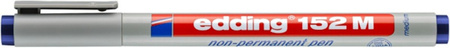 Foliopis zmywalny e-152 M EDDING, 1 mm, niebieski