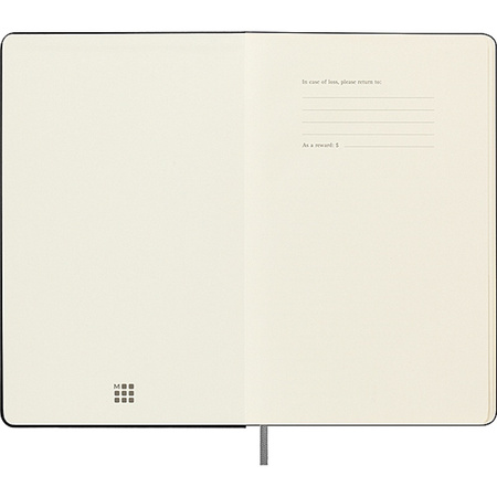 Notatnik MOLESKINE L (13x21 cm), Smart, w linie, twarda oprawa, czarny
