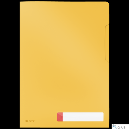 Folder A4 z kieszonką na etykietę Leitz Cosy, żółta 47080019