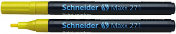 Marker olejowy SCHNEIDER Maxx 271, okrągły, 1-2mm, żółty