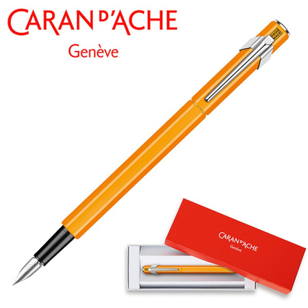 Pióro wieczne CARAN D'ACHE 849 Fluo Line, F, pomarańczowe