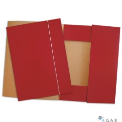 Teczka A4 z gumką czerwona 1824-333-009              WARTA