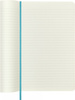 Notes MOLESKINE L (13x21 cm) w linie, miękka oprawa, reef blue, 192 strony, niebieski