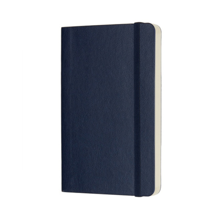 Notes MOLESKINE P (9x14cm) gładki, miękka oprawa, sapphire blue, 192 strony, niebieski