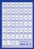 Etykiety uniwersalne MULTI 3,210x297mm, prostokątne, białe 100 ark.